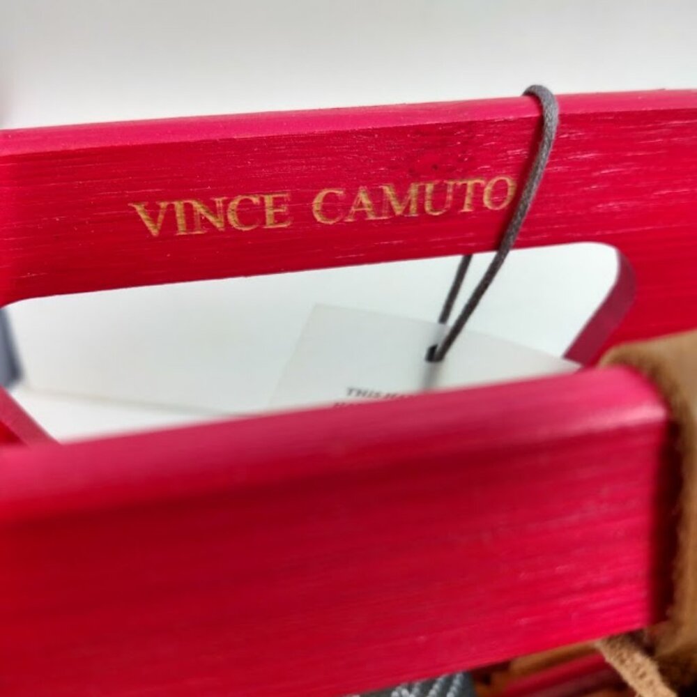 Vince Camuto Bayne Bamboo Clutch Purse NEW Papaya Orange Summer Colorful - Picture 8 of 11